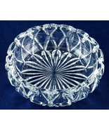 Crystal Candy Dish Faceted Bowl 5&quot; Diameter Mint - $5.00