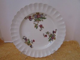 SPODE COPELAND CHINA SALAD PLATE BASKET WEAVE WICKER LANE MADE IN ENGLAND  - £6.19 GBP
