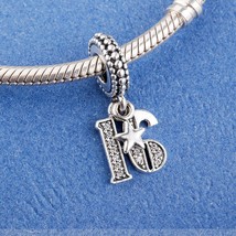 Mother&#39;s Day Release 925 Sterling Silver 16 Years of Love Birthday Dangle Charm  - £13.29 GBP