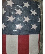 Knitted Sofa Throw Blanket 130x170cm USA Flag Design Decorative Cotton C... - €15,62 EUR