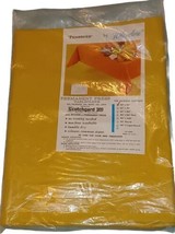 Wilendur 52” Tablecloth Vintage Card Table Mustard Yellow &quot;Pembroke&quot; - $35.00