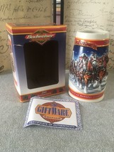 1999 Budweiser 20th Anniversary Holiday Stein A Century of Tradition - In Box - £7.59 GBP