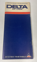 Delta Air Lines System Timetable 1978 - £10.80 GBP