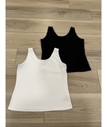 Clara Sun Woo Black And White Tank T-Shirt Size L - $34.64