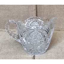 Vintage Imperial Pressed Glass Hobstar And Arches Clear Creamer AS IS READ - $29.70