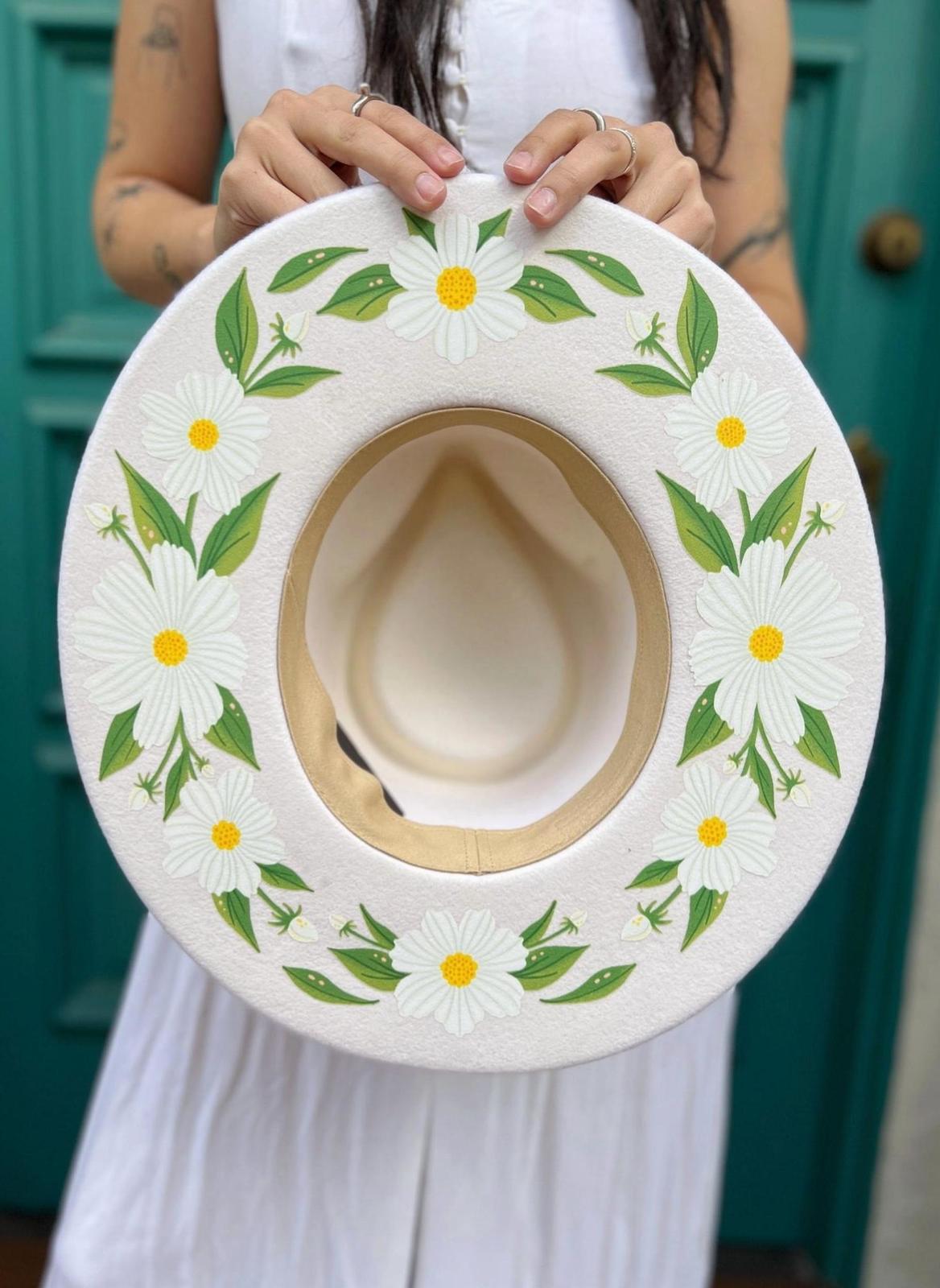 Daisy Chain Hat White - $88.00