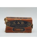 US Smith &amp; Wesson .38 Calibre sans Fumée Cartouche Vide Boite - £49.09 GBP