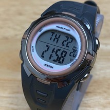 Marathon By Timex Lady 50m Silver Gray Digital Alarm Chrono Watch~New Battery - £7.43 GBP