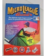 Micro League Baseball Game Commodore 64/128 W/ 2 Floppy Discs Instructio... - $461.44 MXN