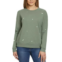 Gloria Vanderbilt Women&#39;s Plus Size 3X Green Embroidered Flowers Sweatsh... - $13.49