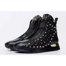 The Infanta High-Top Black Spike Leather Women Sneaker Limited Edition image 2