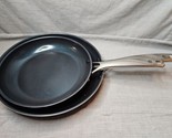 Set of 2 Blue Diamond Frying Pans, Ceramic Non Stick, Dark Blue, 10&#39;&#39;, 1... - £11.26 GBP