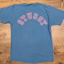 Vintage Stussy Streetwear T Shirt Men Medium Mexico Spellout 90s Y2K STAIN HOLE - £12.92 GBP