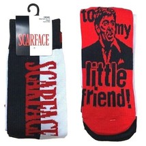 SCARFACE MOVIE Novelty Crew Socks 2-Pairs (US Men&#39;s Shoe Size 6.5-12) NW... - $9.49