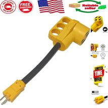 12-Inch RV Power Adapter Cord, 15A Male to 50A Female Connection - $627.56 MXN