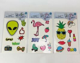 (Lot of 3) POP SHOP 8 pc Mobile Accessory Stickers Large For Computer Ph... - $8.39