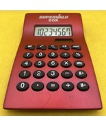  SuperValu Sox Red Dual Powered (Solar &amp; Battery) Calculator, Works Great - $22.95 CAD