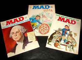 3 MAD Magazines 181 183 184 Mar June July 1976 VG Bicentennial Arbor Day Pizza - £15.97 GBP