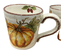 Maxcera Coffee Mug Cup New Pumpkins Fall Thanksgiving Single - £15.95 GBP