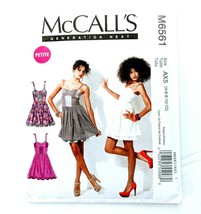 McCall&#39;s M6561 Sewing Pattern Lined Dress Misses Petite 4- 12 Uncut Factory Fold - £7.48 GBP