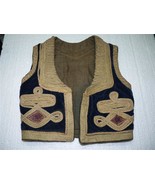 Antique Judaica Museum Quality Historic Turkey 1900 Boys Vest Velvet Gol... - $6,178.88 MXN