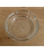 Vintage Playboy Bunny 4&quot; Ashtray Round Clear Glass - £11.79 GBP