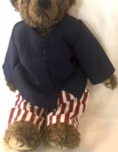 TY Beanie Baby UNCLE SAM Attic Treasures Collection Bear 15&quot; Patriotic Plush  - £11.72 GBP