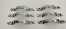1940’s Art Deco Chrome Cabinet Door Handles Lot Of 6 Streamline Atomic O... - $98.99