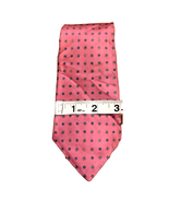 Geoffrey Beene Designer 100% Silk Pink Blue Dot Men&#39;s Neck Tie Made In USA - $20.30 CAD