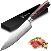 Paudin Chef Knife, 8 Inch High Carbon Stainless Steel Sharp Kitchen Knif... - £33.58 GBP