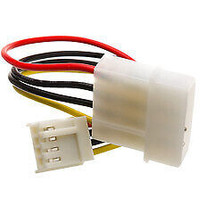 4 Pin Molex to Floppy Power Cable, 5.25 inch Male to 3.5 inch Female, 6 inch - £10.46 GBP