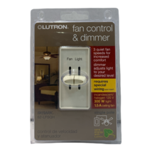 Lutron SKYLARK 300-Watt Single-Pole Dual Fan Control and Dimmer Almond NIB - £16.41 GBP