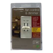 Lutron SKYLARK 300-Watt Single-Pole Dual Fan Control and Dimmer Almond NIB - £16.17 GBP