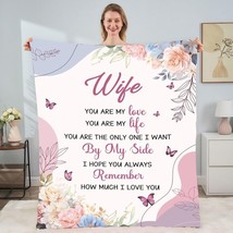 Gifts for Wife from Husband, to My Wife Blanket from Husband, Wife Birthday Gift - £43.42 GBP