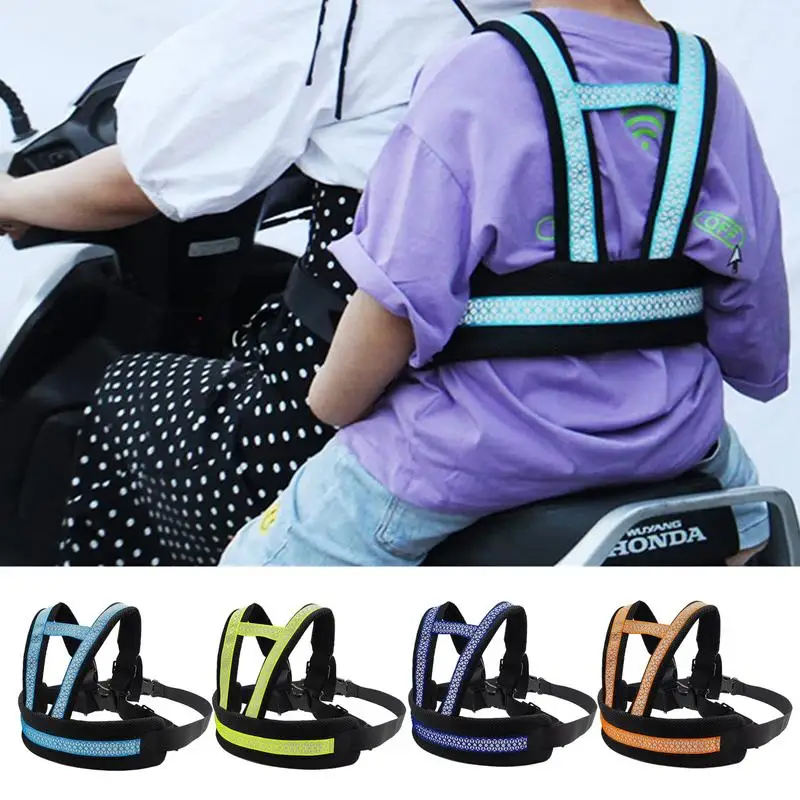 Universal Motorcycle Safety Belt For Kids Toddlers Breathable Shoulder Straps - £16.26 GBP+