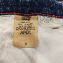 Levi's 512 Perfectly Slimming Women's Blue Denim Cropped Jeans Size 8 (28×21) image 4