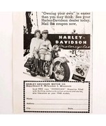 1947 Harley Davidson Motorcycle Advertisement Automobilia Vintage Bikes E8F - $458.27 MXN