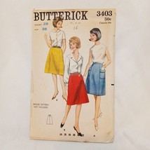 Skirt Three Versions Size 16 Butterick 3403 Vintage Uncut Pattern - $22.89