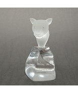 Swarovski Ebeling &amp; Reuss Panther Cougar Head Frosted Clear Crystal Pede... - $1,008.22 MXN