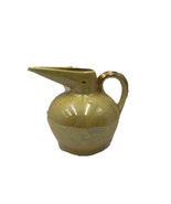 Mid Century Modern Lusterware Bird Vase Real 22KT Gold 8 X 6.5 Inch - $376.79 MXN