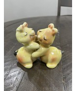 Yellow Bunny Rabbits Vintage Van Tellingen  Salt and Pepper Shakers Huggers - €12,73 EUR