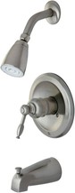 Kingston Brass Kb538Kl Knight Tub And Shower Faucet, 6-3/4&quot;, Brushed Nickel - £48.75 GBP