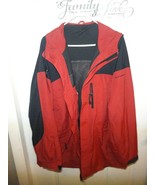 Old Navy Mens XL Red Windbreaker/Jacket Anorak Full Zip Hooded Lined Zip... - $402.47 MXN