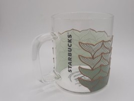 Starbucks Coffee 2021 Mermaid Siren Tail Clear Glass Mug Cup 50th Annive... - £17.26 GBP