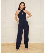 Le Chateau Women&#39;s Metallic Knit Flare Leg Jumpsuit Size XXL - $1,865.76 MXN