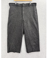 Vintage Woolrich Wool Hunting Riding Pants Men&#39;s 42 Gray Herringbone Mad... - $63.11 CAD