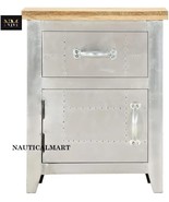 NauticalMart Aviator Aluminum Industrial Vintage Designer Bedside Cabine... - $17,087.76 MXN