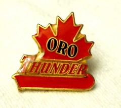 Lapel Cap Hat Pin Oro Thunder Minor Hockey No Back - £2.19 GBP