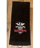 Iron Maiden Eddie Embroidered Golf Towel 16x26 Black - £15.80 GBP