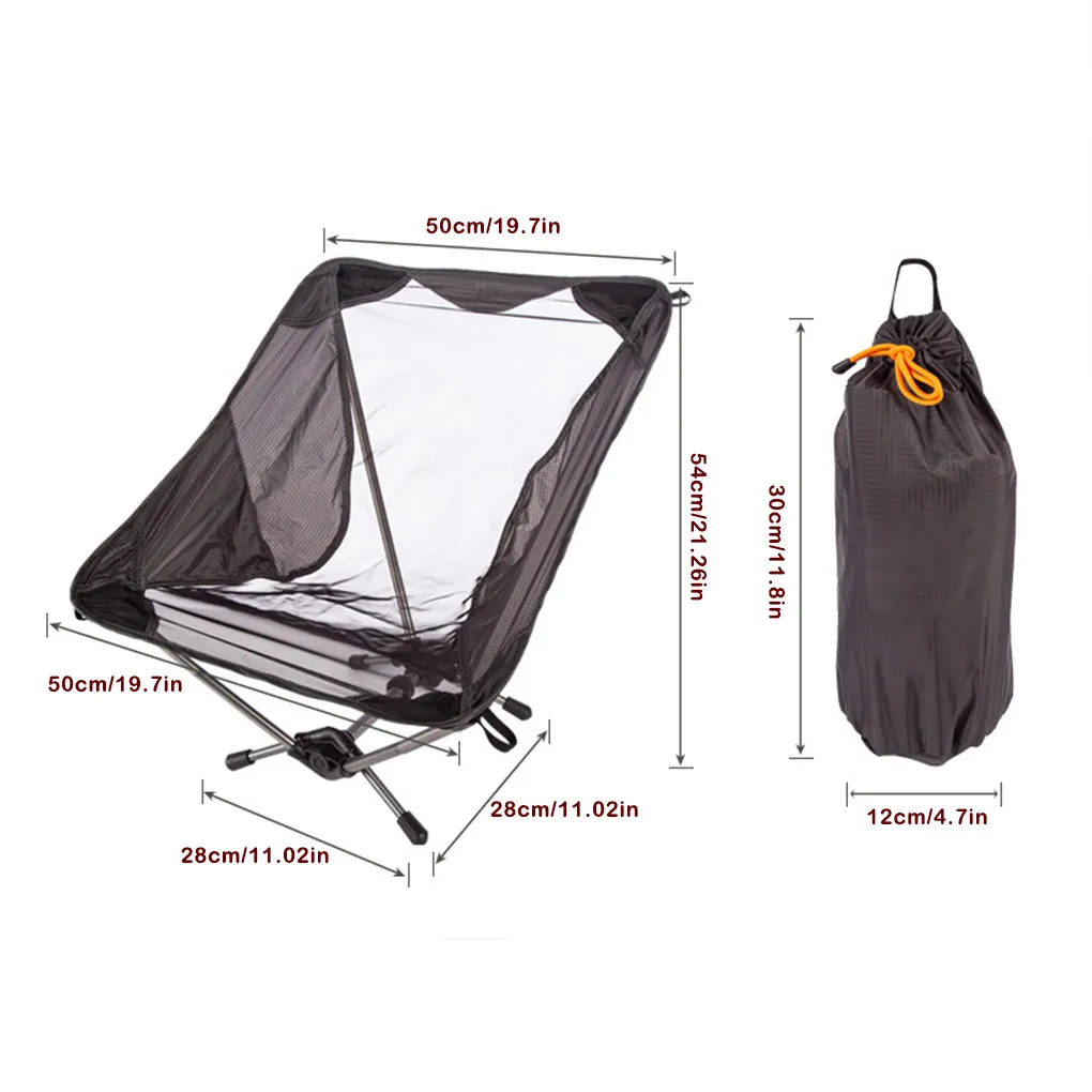 Camping Chairs Back Support Outdoor Tools Folding Chair Sporting Event - £47.18 GBP